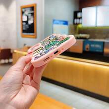 Funda protectora de teléfono con Coloridos Personajes Divertidos Para Celular Creativa nuevo estuche de teléfono trapezoidal de cíclope, regalo de moda minimalista interesante para hombres y mujeres, adecuado para   15/ 15 Pro Max/ 13/ 14/ 13 Pro/ 13 Pro Max,  A14/A15/S23 Ultra/A50/A12/A32/A52/A72/A51/A21S/A13/A14/S22 Ultra/S23/A33/A53/S20 FE, a las caídas - Rosa chicle - Ver 6