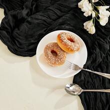 1 Pack Black Table Runner Retro Rustic Transparent Table Runner Suitable For Wedding Party Bride Long Table Decoration - Black - View 3