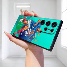 Funda de Teléfono Negra Estilosa de Estrella de Fútbol, Cómoda de Agarrar, Ideal para Hombres y Mujeres, Protección de Lente, Compatible con Samsung Galaxy S22/S22 Ultra/S23 FE/S23 Ultra/S24 Plus/S24 Ultra/A32/A35/A05S/A15/A53/A54/A05/A51/A55/A33/A14/S25/S25 Plus/S25 Ultra. - Mezcla de colores - Ver 4