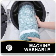Bathroom Rugs 30x20, Extra Soft And Absorbent Microfiber Bath Mat, Non-Slip, Machine Washable, Quick Dry Shaggy Bath Carpet, Suitable For Bathroom Floor, Tub, Shower (Medium, Light Blue){Inchcolor_nameinch:InchLightBlueandWhiteinch,Inchsize_nameinch:Inch30\Inchx20\Inchinch} - 淺藍和白 - 查看 6
