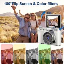 1set CCD Camera For Beginners - Flip Screen, USB Charging, Easy Operation, Ideal For Travel And Everyday Photography - Perfect New Year, Christmas, Birthday Gift (Memory Card Not Included), Camera Accessories.Christmas, Thanksgiving Gift.New Year's Gift