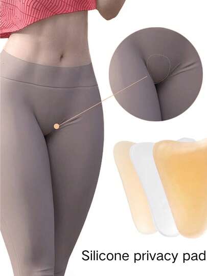 3/1-Pack Women's Silicone Anti-Exposure And Embarrassment Yoga Pants Tennis Clothes Private Protection Stickers Self-Adhesive