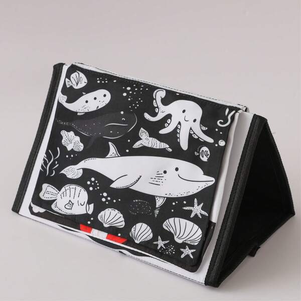 Early Cloth Book, Enhance Cognitive Ability, Colorful Cloth Book - Captivating Visual And Auditory Training With Cartoon Animal Tails, Soft Polyester, Children's Learning Toy, Anti-Tear Waterproof Early Education Cloth Book, Stimulate Tactile And Visual Cognitive Awakening, Suitable For Christmas, Birthday And Other Holiday Gifts!