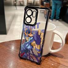 Funda de Teléfono de Lujo Anime Warrior IKKI para OPPO Realme 14, 13, 11 Pro Plus, C75, C55, C53, C35, C33 4G/5G - Cubierta Trasera Transparente a Prueba de Golpes con Marco Electrochapado Diseño de Alta Gama - Mezcla de colores - Ver 8
