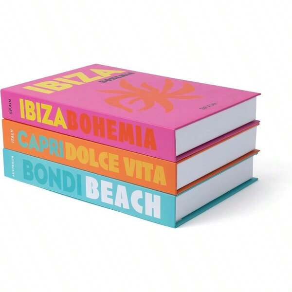 Preppy Room Decor Aesthetic Decorative Books Coffee Table Books Decor Faux For Decoration Bookshelf Fake Stuff Things. Set Of 3