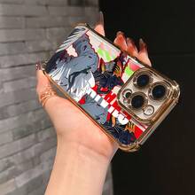 Funda para 16, 15, 14, 13, 12, 11 Pro X/XS 8 17 Plus - Anime Chainsaw, Transparente y Suave con Protección Anticaídas, Funda de Teléfono Anime, Funda de Teléfono para Halloween, Fundas para Teléfono de Anime, Funda de Teléfono Anime, Funda de Teléfono a Prueba de Caídas, Funda de Teléfono Genial, Funda de Teléfono Muy Fresca, Funda de Teléfono a Juego, Funda de Teléfono con Tema Japonés, Funda de Teléfono Anime, Funda para Teléfono deón, Fundas de Teléfono17 17promax - Dorado - Ver 5