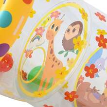 婴儿爬行玩具，鼓励爬行，早期发育活动，包含摇铃、滚球和内置铃铛，可爱动物造型，有助于发展运动技能，适合6个月、1-3岁儿童。