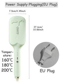 CRASTS Curling Iron, Waver Curler, Big Wave Curling Styler, French Water Wave Curler, 3 Barrels Electric Curling Iron With Display, Adjustable Temperature