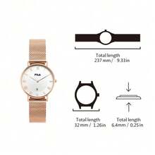 FILA Women's Quartz Dress Watch – Slim & Stylish Design, Elegant Milanese Mesh Strap, Light Luxury Minimalist Timepiece | Perfect For Everyday Wear, Office, Party & Gift Choice - one-size - View 8