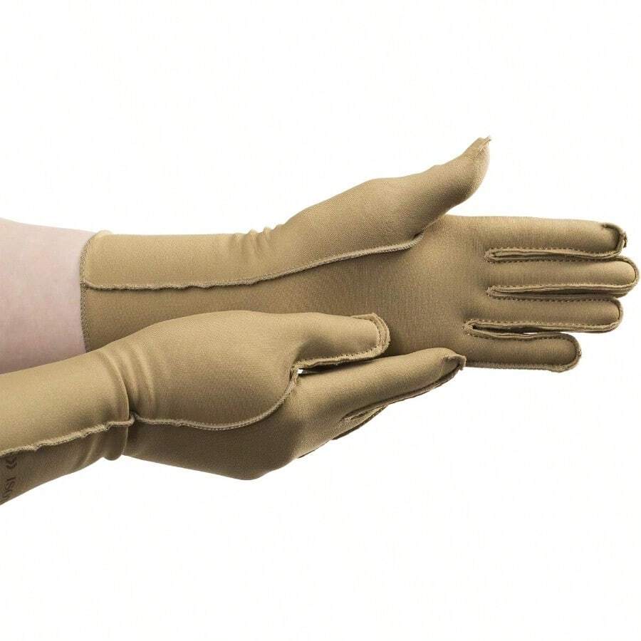 Velocion-Isotoner Women And Men Arthritis Compression Rheumatoid Pain Relief Gloves For Joint Support With Open/Full Finger Design - Lạc đà - Xem 1