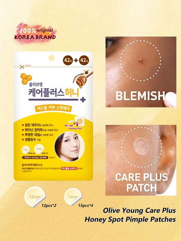 Olive Young Set de 84 parches cubreimperfecciones de miel de olivo Olive joven Care Plus