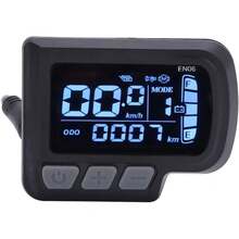 Asixxsix Medidor de Pantalla LCD LCD de Bicicleta Eléctrica, Pantalla de Panel de Scooter Eléctrico de 6 Pines de 6 Pines, Panel de Control del Medidor de Pantalla de Bicicleta de 24-48V - 1 - Ver 10
