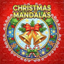 24-seitiges Premium Original Illustration Mandala: Perlmuttcover & dicke Innenseiten, Weihnachten, Thanksgiving, Halloween, Neujahr, Geburtstag, Party, Einschulung Geschenk, 20x20cm