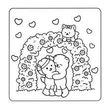 1本 (FUZZY IN LOVE) 螺旋裝訂彩色塗鴉書 Coco 成人與青少年適用，精緻厚紙，卡通舒適可愛粗線簡約圖案著色本 水彩素描本 兒童玩具，緩解壓力、消磨時間、節日禮物 - 模糊愛情 - 查看 8