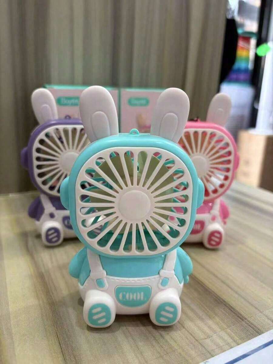 ventilador portátil con diseño lindo y batería recargable - Multicolor - Ver 1