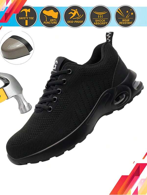 Dian Sen Light Steel Toe Safety Shoes Men's Work Sneaker Steel Toe Boots Easy Wear Work Safety Boots Breathable Sport Work Shoes Men Boots Work Safety Shoes Men's Safety Boots Anti-Smash Work Shoes With Steel Toe Shoes Men Work Boots Anti-Stab Safety Sneakers Male,Safety Sneakers,Work Shoes Women,Work Shoes Men,Work Shoes Comfortable For Warehouse,Hiking,Construction And Outdoor,Anti-Puncture Anti-Smash Cushion Sole And Lightweight EVA Sole Perfect Gift
