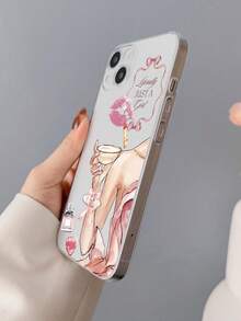 1pc Fashionable Personalized Lipstick Pattern Full Coverage TPU Phone Case Compatible With IPhone/Galaxy/17/17Air/17Pro/17ProMax/16/16Pro/16Plus/15/15ProMax/15Pro/11/12/13/14ProMax/12Mini/13Mini/11Pro/11ProMax/12Pro/12ProMax/13Pro/13ProMax/14Pro/14ProMax, Creative High-End Soft Shell - Multicolor - View 3