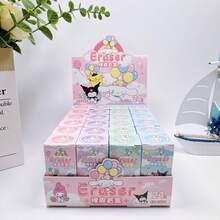 SANRIO 1/5/10/20个装卡通三丽鸥系列橡胶盲盒惊喜3D贴纸橡皮擦学生学习文具铅笔橡皮擦 - 节日派对圣诞礼物奖品（随机图案） - 彩色 - 查看 5