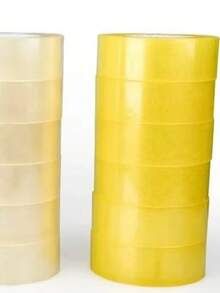 1pc Heavy Duty Clear Packing Tape, 4.5cm Width X 180m Length, Strong Adhesive Suitable For Gift Box Packaging, Transportation, Waterproof OPP Material - Round - View 4