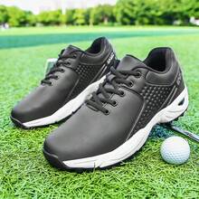 Fashionable Minimalist Anti-Slip Design Golf Shoes, Unisex Outdoor Casual Sports Shoes With Multi-Function Grass Training Strong Grip, Suitable For Daily Commute And Golf Course - Black - View 17