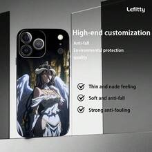 A-Albedo Overlord Sexy Phone Case Cover Compatible With  17 16 15 14 13 12 11 Pro Max Plus Mini Black Frosted Soft Shell Funda, Cover Compatible With  17 Case,  17 Pro Case,  17 Pro Max Case - Z1 - View 10