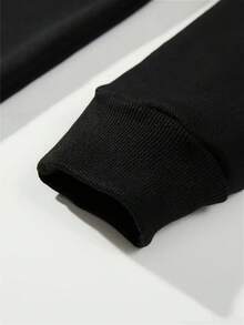Sudadera con Capucha de Slogan Divertido para Hombres - Solo Trabajo y Humor de Oficina en la Parte Posterior, Sudadera Negra de Estilo Casual de Calle, Adecuada para Trabajadores de Oficina, Sudadera con Capucha para Todas las Estaciones con Slogan de Equilibrio entre Trabajo y Vida - Negro - Ver 5
