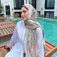 Chal de Marca de Lujo Estilo Bohemio Bufanda con Estampado de Anacardo Chal Hijab Bufanda Femenina Foulard Turbante Suave Envolturas para la Cabeza - 2 - Ver 8
