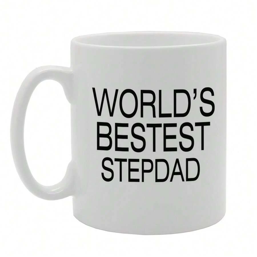 Coralgraph World'S Bestest Stepdad Printed Tea Coffee Ceramic - Funny Printed Coffee Mug - Great Gift Idea MG1391 - White - View 1