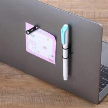 4 Pack Magnetic Pen Holder, Silicone Magnetic Pencil Holder Adjustable Pen Holder Magnetic Marker Holder For Refrigerator Fridge Whiteboard Bulletion Board And Wall (Black){Inchcolor_nameinch:InchBlackinch} - 黑色 - 查看 4