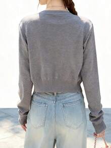 Women Cardigans - Grey - View 2