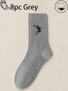 40 piezas/30 piezas/24 piezas Calcetines deportivos cómodos unisex, calcetines largos para hombres, adecuados para deportes y entrenamiento, calcetines largos para mujeres, uso casual y de negocios, antibacterianos, suaves, negros y blancos, resistentes al olor, transpirables, suaves y ligeros, adecuados para otoño/invierno, 20 piezas/10 piezas/8 piezas/6 piezas/4 piezas/2 piezas