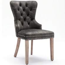 Dining Chairs - Grey + Antique + Rubberwood-1 - View 9