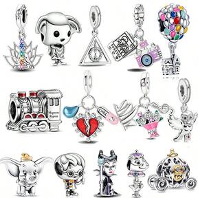 Cuentas de amuleto de plata de ley 925 con diseño de anime de Shenlong verde, adecuado para pulseras DIY originales, regalo de joyería de moda para mujeres en fiestas de cumpleaños