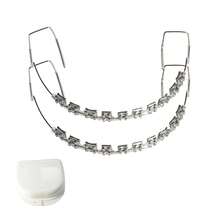 ALQD 1 Set Brackets Falsos Para Dientes,Braces Kit With Brackets & Wire, Dental Students & Orthodontic Practice,Brackets Para Dientes (Red) - 透明的 - 查看 9