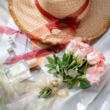 AOKSUNOVA Ribbon For Gift Wrapping 2.5cm X 45m Organza Ribbon Tulle Ribbon Thin Ribbons For Crafts Gift Ribbon Dusty Rose