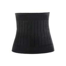 Waist Tightener Stretch Knitted Double Layer Warm Compression Straps Recommended To Be Hand Washed Suitable For Comfortable Abdominal Support In Autumn And Winter - Black - View 3
