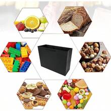 PACK4YA Paper Gift Bags Present Bag With Handles For Birthday Wedding Christmas Party Shopping  Shower 35x13x26 Cm Black 12 Pieces