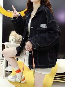 Women Jackets - Denim Black - View 1
