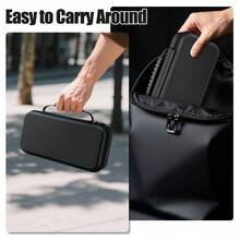 Case For Switch 2 Console, Switch Accessory Kit With Protective Hard Portable Travel Case For Switch 2, Switch 2 Cover, Switch 2 Tempered Film For Switch 2 Accessories - Black - View 9