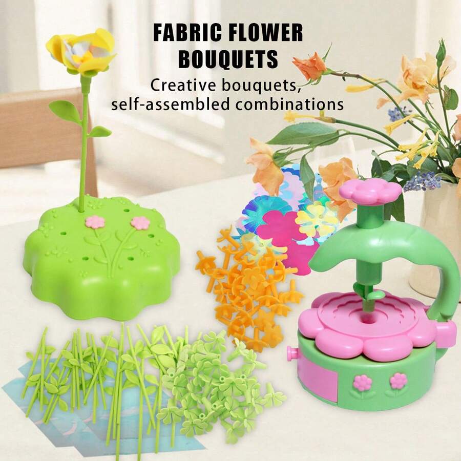 Kids DIY Handmade Flowers Kids Interactive Toys Parents Kids Interactive Toys Kids Puzzle Toys Kids Holiday Gifts Homemade Flower Bouquet Gift To Family Kids Fun Toys Enhance Kids Hands-On Ability - Multicolor - View 1
