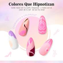 Coldrose 6-Color Semi-Permanent Gel Nail Polish Range - Multicolor - View 3