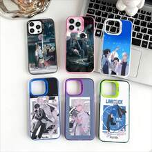 Funda de teléfono de anime Luguan Link Click para Apple 11 12 13 14 15 16 17 Pro Max Plus, cubierta de teléfono con proceso de chapado protector de aire - Z4 - Ver 1