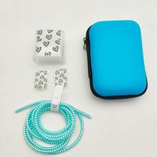 1 Set: Protector de cable de carga rápida de 20W compatible con iPhone + Caja protectora de material EVA para auriculares y cable de datos, accesorios a prueba de caídas y golpes para cargador Nan, accesorios para teléfonos