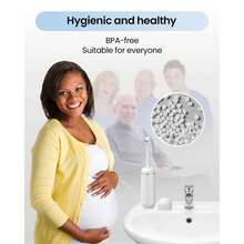 kumioon Przenośny bidet do podróży i higieny osobistej | Ręczny bidet o pojemności 380 ml z obrotową dyszą 360° i potrójnym uszczelnieniem zapobiegającym wyciekom | Butelka Peri Premium do higieny intymnej, poporodowej i pielęgnacji krocza | Wielokrotnego użytku i o designerskim designie, idealna dla mężczyzn, kobiet, niemowląt, na kemping, na wyprawy na łono natury i do higieny w podróży | Kompaktowy, dyskretny i poręczny w podróży, niezbędne akcesoria łazienkowe Narzędzia łazienkowe