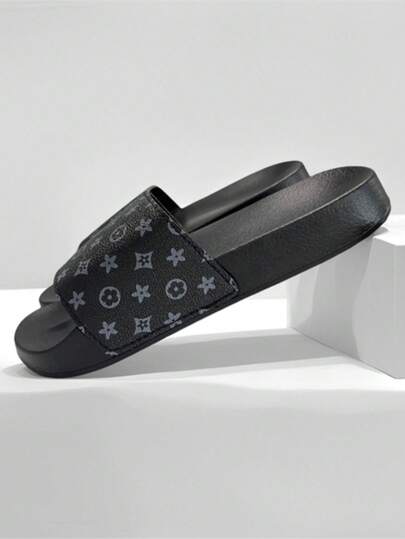 Men's Slippers, Special Number 23 Design, Soft EVA Flat Non-Slip House Slippers, Men's Beach Slippers, Super Comfortable Non-Slip Durable Men's Casual Slippers, Suitable For Daily, Casual, And Holiday Wear