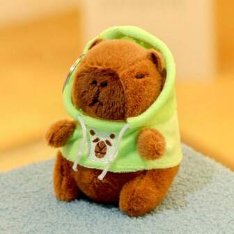 1 pieza Juguete de peluche lindo de Capibara, suave al tacto, relleno de fibra de poliéster suave, y es una adorable y linda muñeca Kawaii de Capibara. Es muy adecuado como regalo para niños y también adecuado para coleccionistas. Es el regalo perfecto de cumpleaños, Navidad y Acción de Gracias para niños.