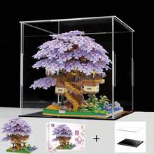 Sakura Bloques de construcción 2000Pcs Ensamblar juguetes - Morado+Acrílico - Ver 2