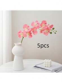 5 件/3 件/1 件人造兰花，9 朵大型逼真蝴蝶兰花茎，经典风格人造兰花花环，装饰丝绸蝴蝶兰，人造花枝适用于客厅家居装饰、酒店婚礼花艺布置、万圣节、中国新年的精美家居装饰，是情人节和母亲节送给女朋友和母亲的绝佳礼物，情人节、生日毕业礼物 - 彩色 - 查看 17