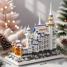 2790片天鹅湖城堡积木玩具 - 世界著名建筑模型，节日装饰积木套装，成人创意节日礼物，成人积木套装，圣诞礼物，新年礼物，派对礼物，袋装/不含灯光