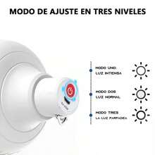 Foco LED recargable con diseño de cápsula, luz de emergencia portátil, 120 W, C4s, blanco frío - Blanco - Ver 5